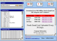 Opt-In Email List Download Manager screenshot